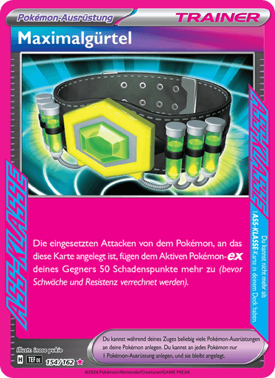 Maximalgürtel 154/162 Gewalten der Zeit Pokémon Karte