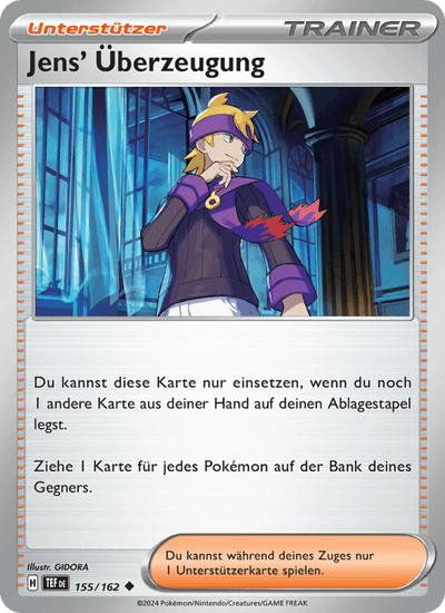 Jens' Überzeugung 155/162 Gewalten der Zeit Pokémon Karte