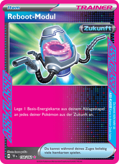 Reboot-Modul 158/162 Gewalten der Zeit Pokémon Karte