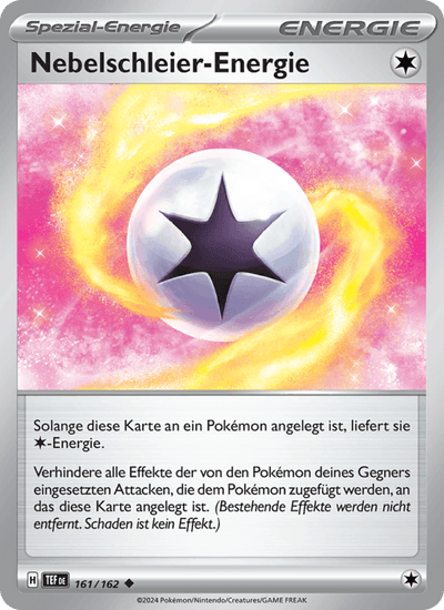 Nebelschleier-Energie 161/162 Gewalten der Zeit Pokémon Karte