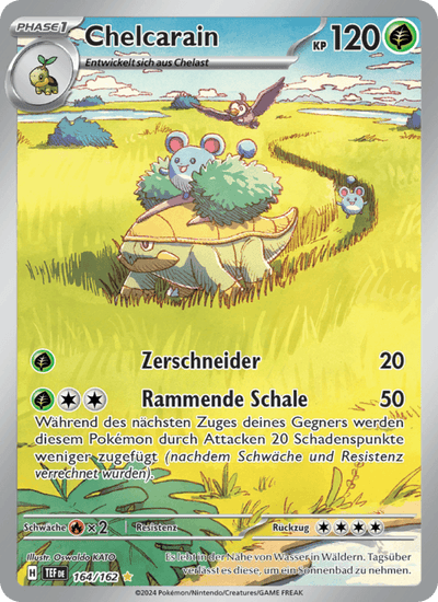 Chelcarain 164/162 Gewalten der Zeit Pokémon Karte