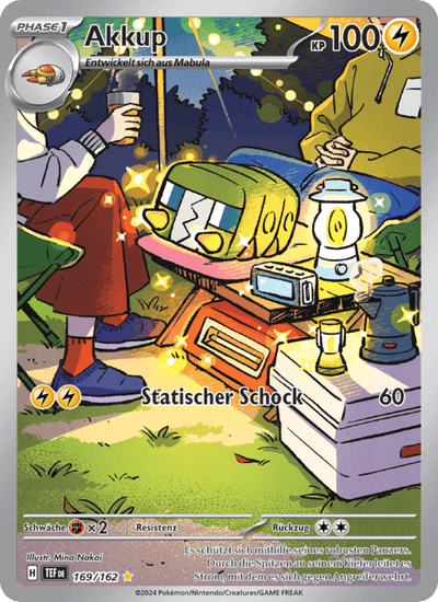 Akkup 169/162 Gewalten der Zeit Pokémon Karte
