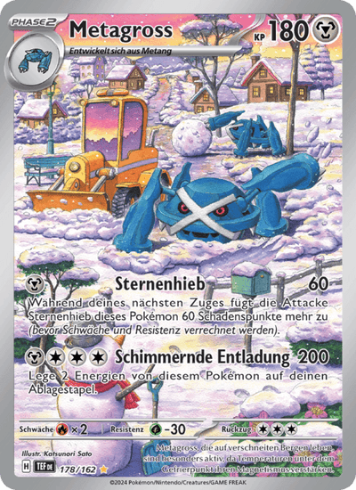 Metagross 178/162 Gewalten der Zeit Pokémon Karte