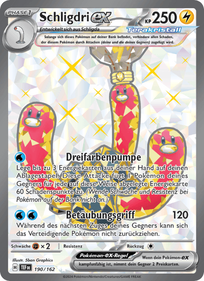 Schligdri-ex 190/162 Gewalten der Zeit Pokémon Karte