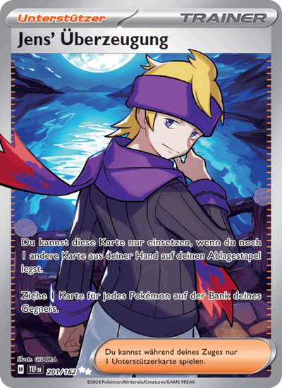 Jens' Überzeugung 201/162 Gewalten der Zeit Pokémon Karte