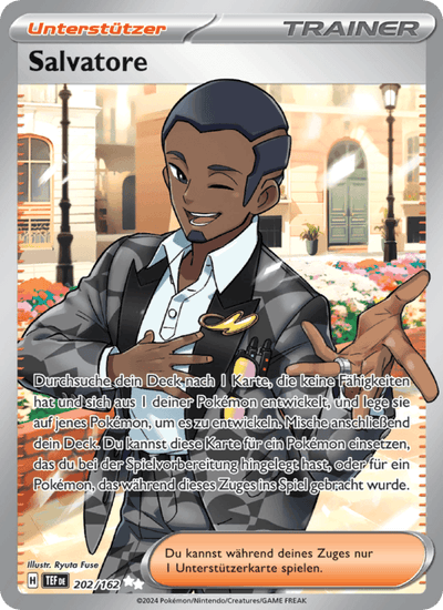 Salvatore 202/162 Gewalten der Zeit Pokémon Karte