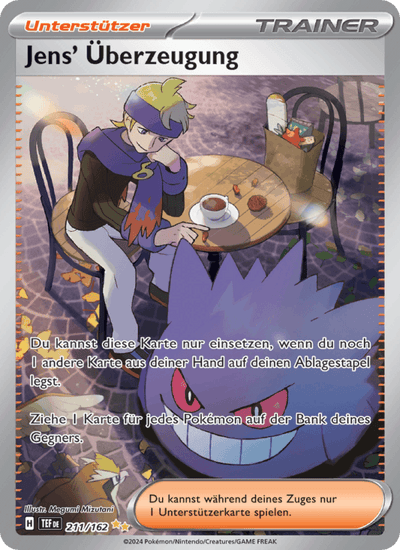 Jens' Überzeugung 211/162 Gewalten der Zeit Pokémon Karte