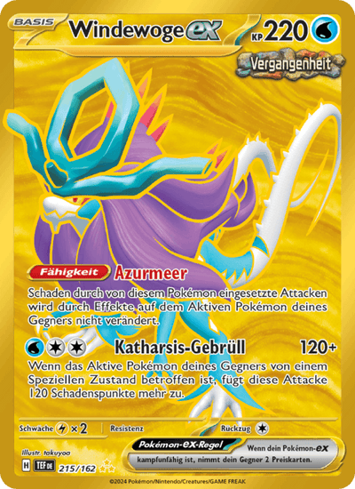 Windewoge-ex 215/162 Gewalten der Zeit Pokémon Karte