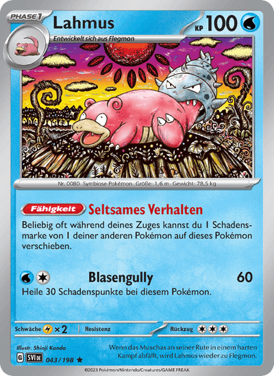 Lahmus 043/198 Karmesin & Purpur Pokémon Karte