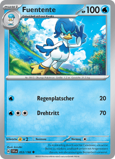 Fuentente 053/198 Karmesin & Purpur Pokémon Karte