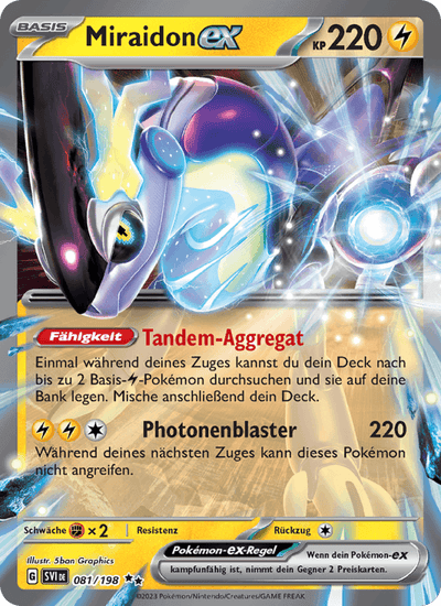 Miraidon-ex 081/198 Karmesin & Purpur Pokémon Karte