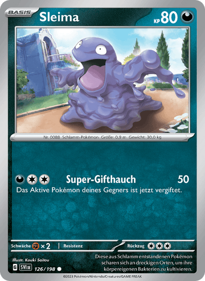 Sleima 126/198 Karmesin & Purpur Pokémon Karte