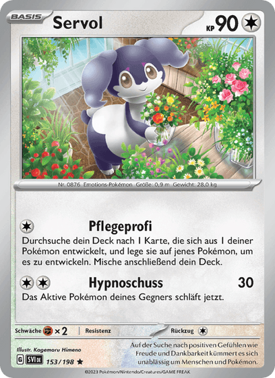 Servol 153/198 Karmesin & Purpur Pokémon Karte