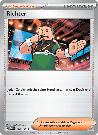 Richter 176/198 Karmesin & Purpur Pokémon Karte