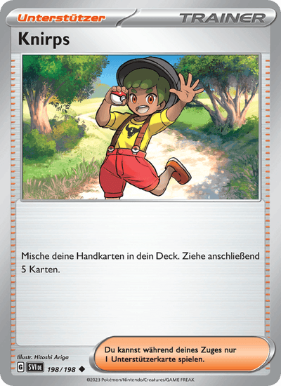 Knirps 198/198 Karmesin & Purpur Pokémon Karte