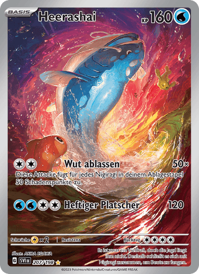 Heerashai 207/198 Karmesin & Purpur Pokémon Karte