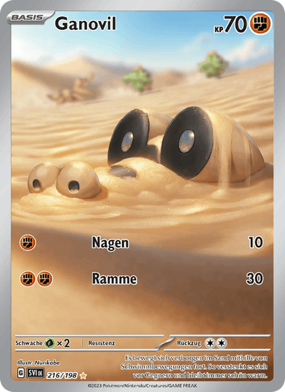Ganovil 216/198 Karmesin & Purpur Pokémon Karte