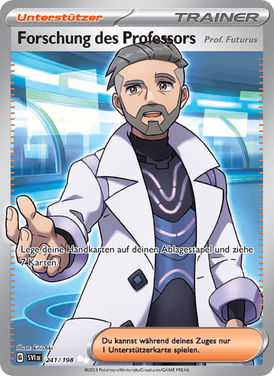 Forschung des Professors 241/198 Karmesin & Purpur Pokémon Karte