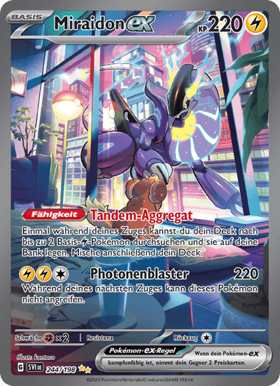Miraidon-ex 244/198 Karmesin & Purpur Pokémon Karte