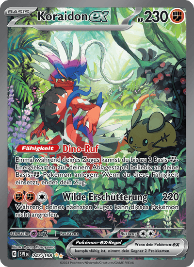Koraidon-ex 247/198 Karmesin & Purpur Pokémon Karte