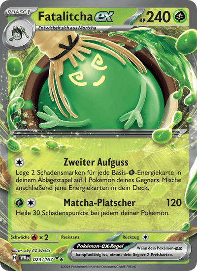 Fatalitcha-ex 023/167 Maskerade im Zwielicht Pokémon Karte