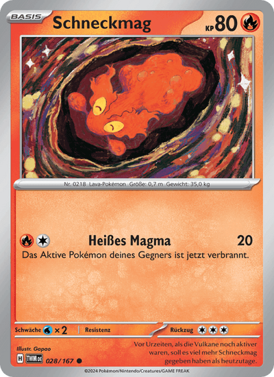 Schneckmag 028/167 Maskerade im Zwielicht Pokémon Karte