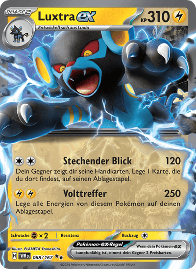 Luxtra-ex 068/167 Maskerade im Zwielicht Pokémon Karte