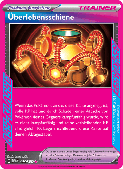 Überlebensschiene 164/167 Maskerade im Zwielicht Pokémon Karte