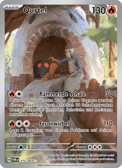 Qurtel 172/167 Maskerade im Zwielicht Pokémon Karte