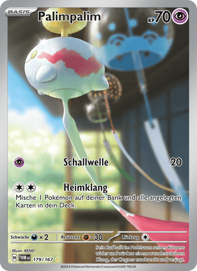 Palimpalim 179/167 Maskerade im Zwielicht Pokémon Karte