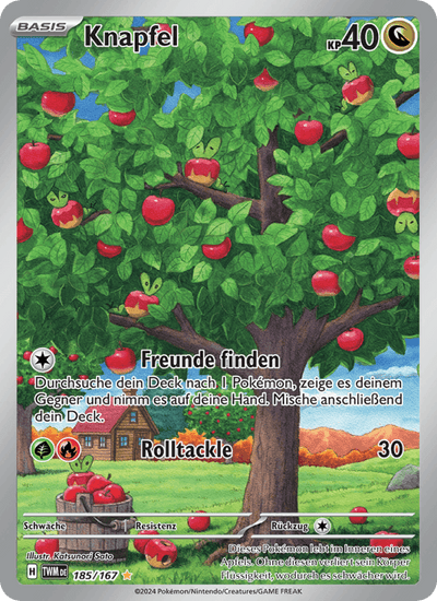Knapfel 185/167 Maskerade im Zwielicht Pokémon Karte
