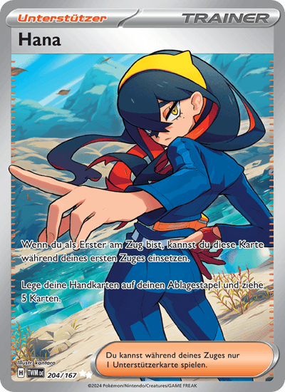 Hana 204/167 Maskerade im Zwielicht Pokémon Karte