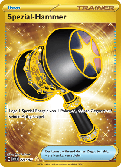 Spezial-Hammer 224/167 Maskerade im Zwielicht Pokémon Karte