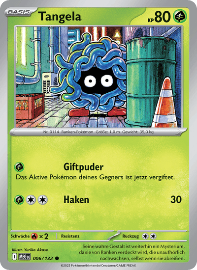 Tangela 006/132 Mega-Entwicklung Pokémon Karte