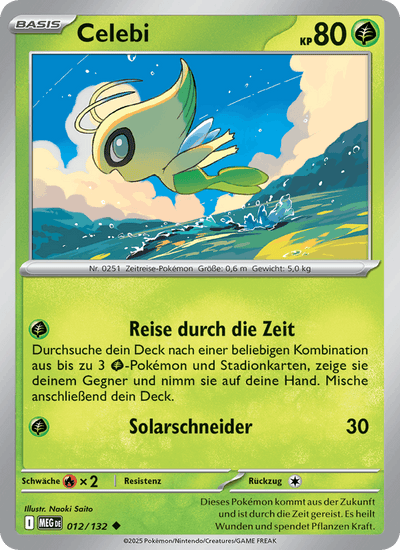 Celebi 012/132 Mega-Entwicklung Pokémon Karte