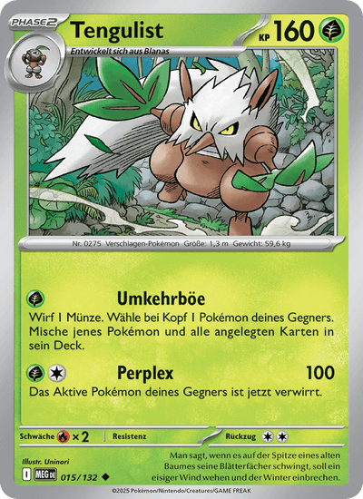 Tengulist 015/132 Mega-Entwicklung Pokémon Karte