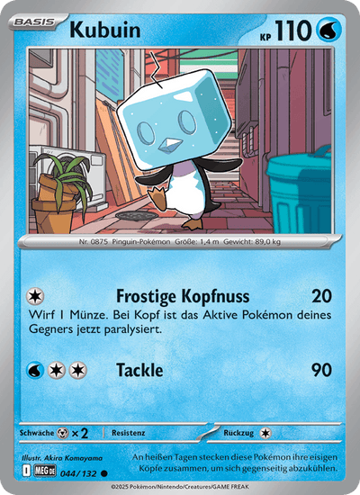 Kubuin 044/132 Mega-Entwicklung Pokémon Karte