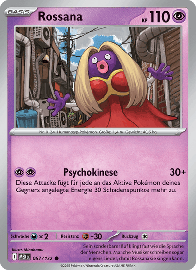 Rossana 057/132 Mega-Entwicklung Pokémon Karte