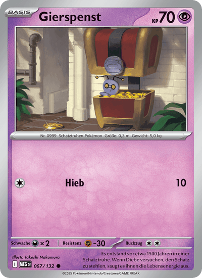 Gierspenst 067/132 Mega-Entwicklung Pokémon Karte