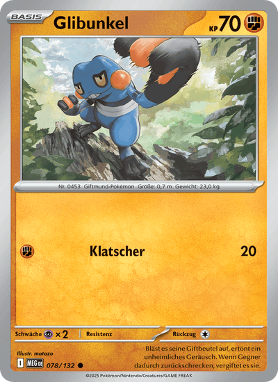 Glibunkel 078/132 Mega-Entwicklung Pokémon Karte