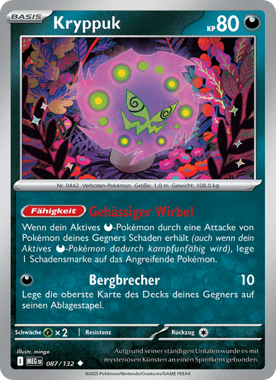 Kryppuk 087/132 Mega-Entwicklung Pokémon Karte
