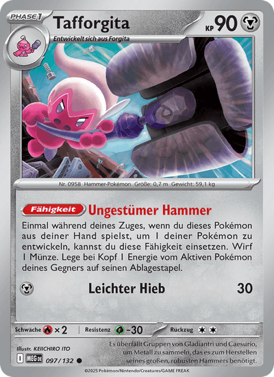 Tafforgita 097/132 Mega-Entwicklung Pokémon Karte