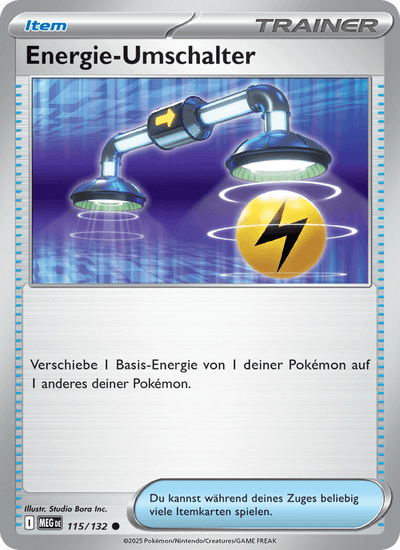 Energie-Umschalter 115/132 Mega-Entwicklung Pokémon Karte