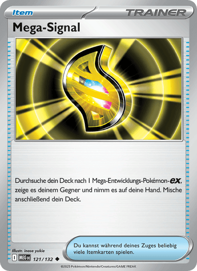 Mega-Signal 121/132 Mega-Entwicklung Pokémon Karte