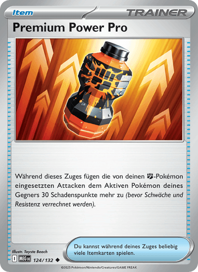 Premium Power Pro 124/132 Mega-Entwicklung Pokémon Karte