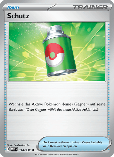 Schutz 126/132 Mega-Entwicklung Pokémon Karte