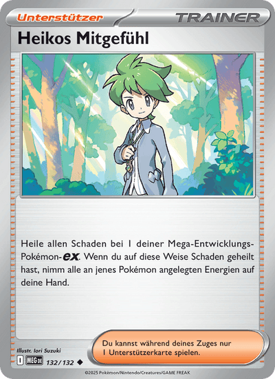 Heikos Mitgefühl 132/132 Mega-Entwicklung Pokémon Karte