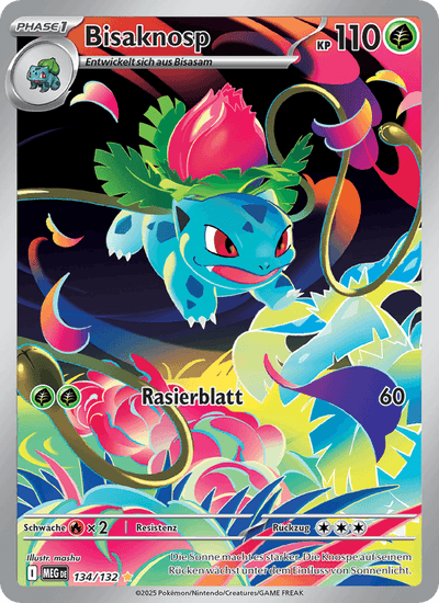 Bisaknosp 134/132 Mega-Entwicklung Pokémon Karte