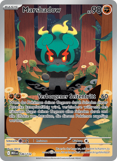 Marshadow 146/132 Mega-Entwicklung Pokémon Karte