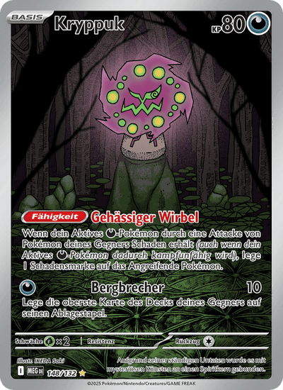 Kryppuk 148/132 Mega-Entwicklung Pokémon Karte